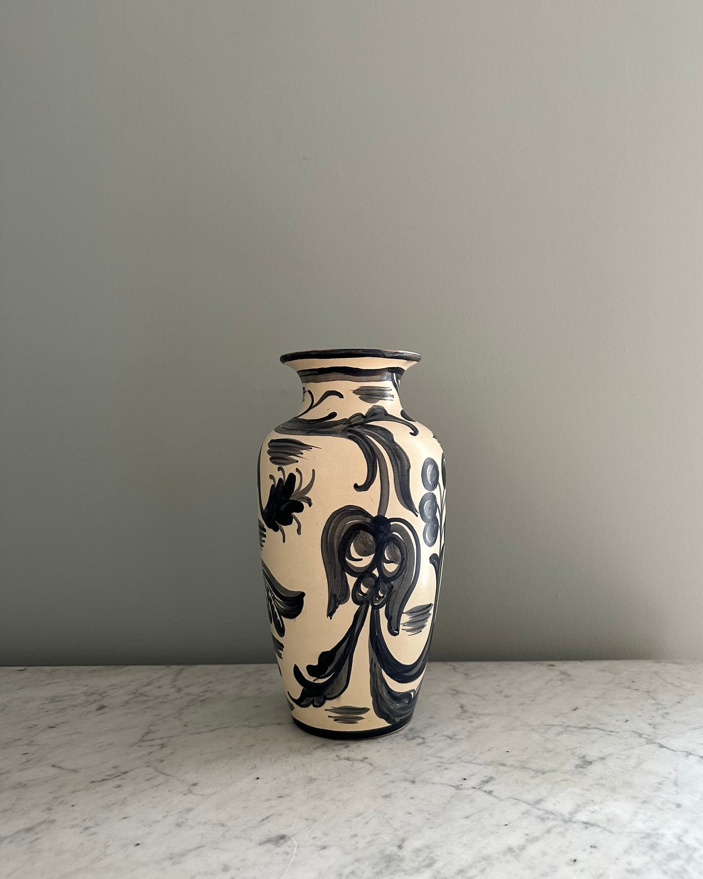 Hand Painted Ceramic Vase - Gefle Sweden