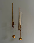 Load image into Gallery viewer, Pierre Forsell Brass Wall Candle Holders for Skultuna