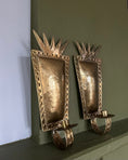 Load image into Gallery viewer, Pair of Brass Wall Sconces