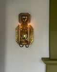 Load image into Gallery viewer, Large Brass Wall Sconce