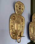 Load image into Gallery viewer, Pair of Large Brass Wall Sconces