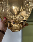 Load image into Gallery viewer, Pair of Large Brass Wall Sconces