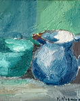 Load image into Gallery viewer, Small Still Life in Green and Blue