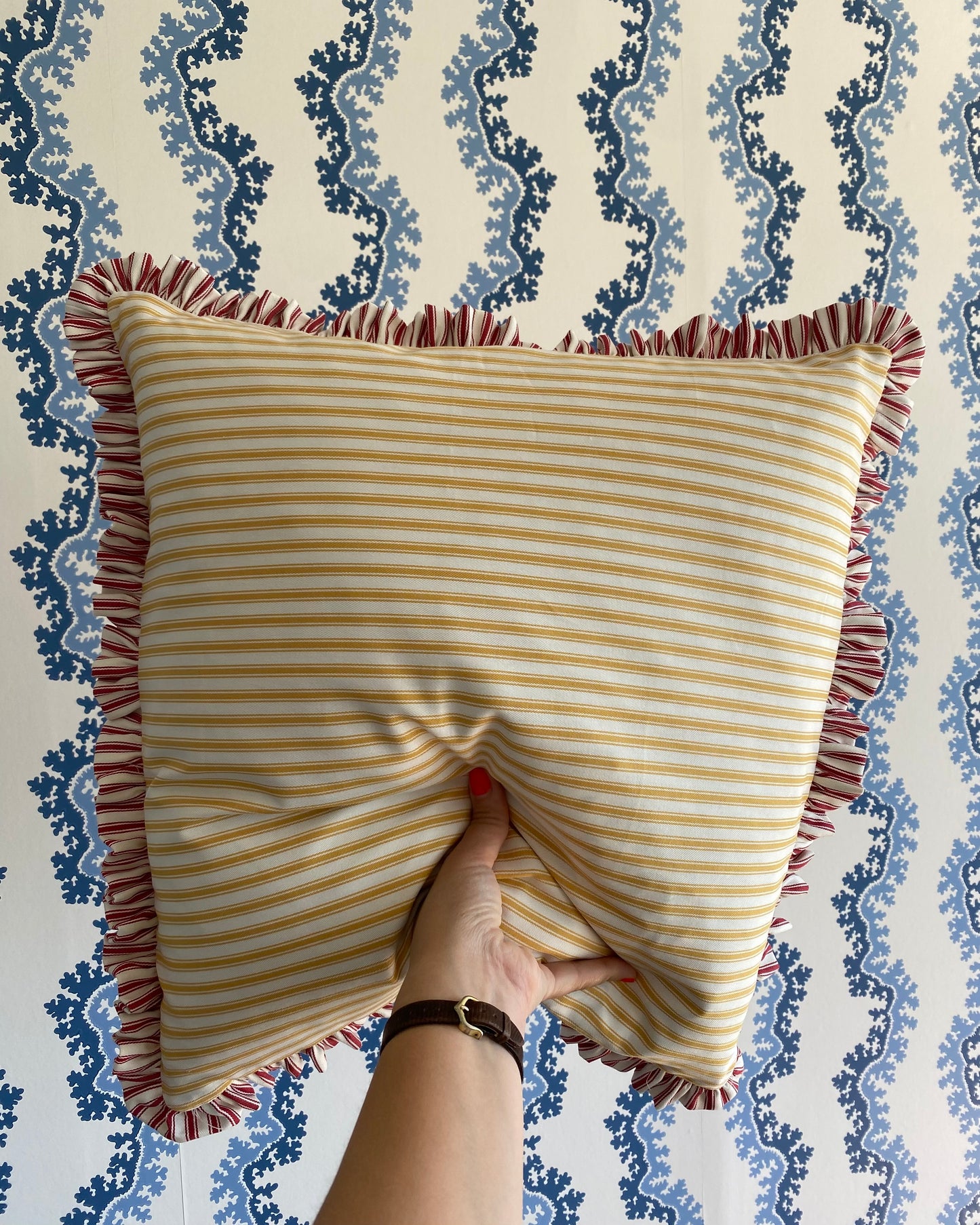 Yellow Stripes + Matching & Reverse Frill