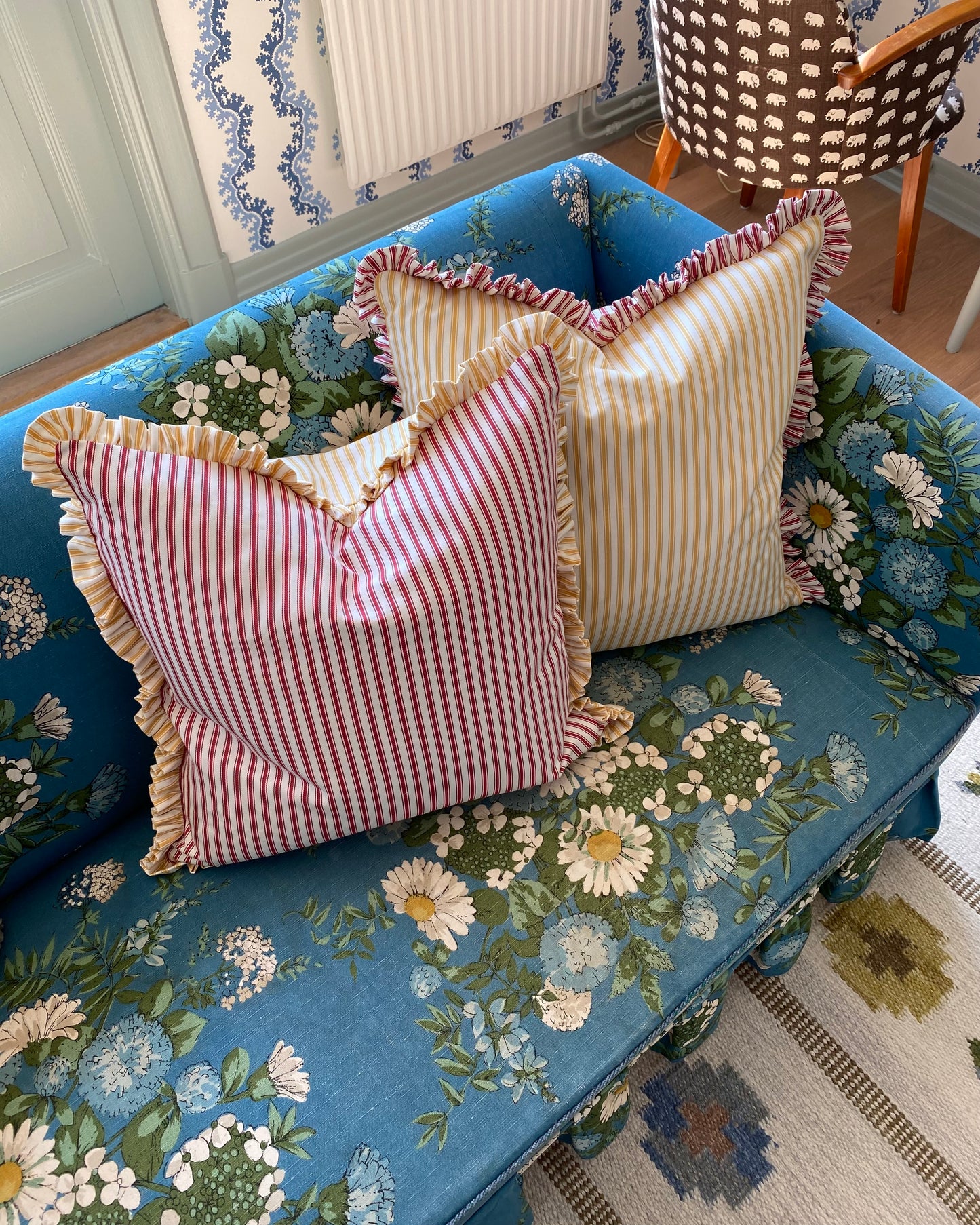 Yellow Stripes + Matching & Reverse Frill