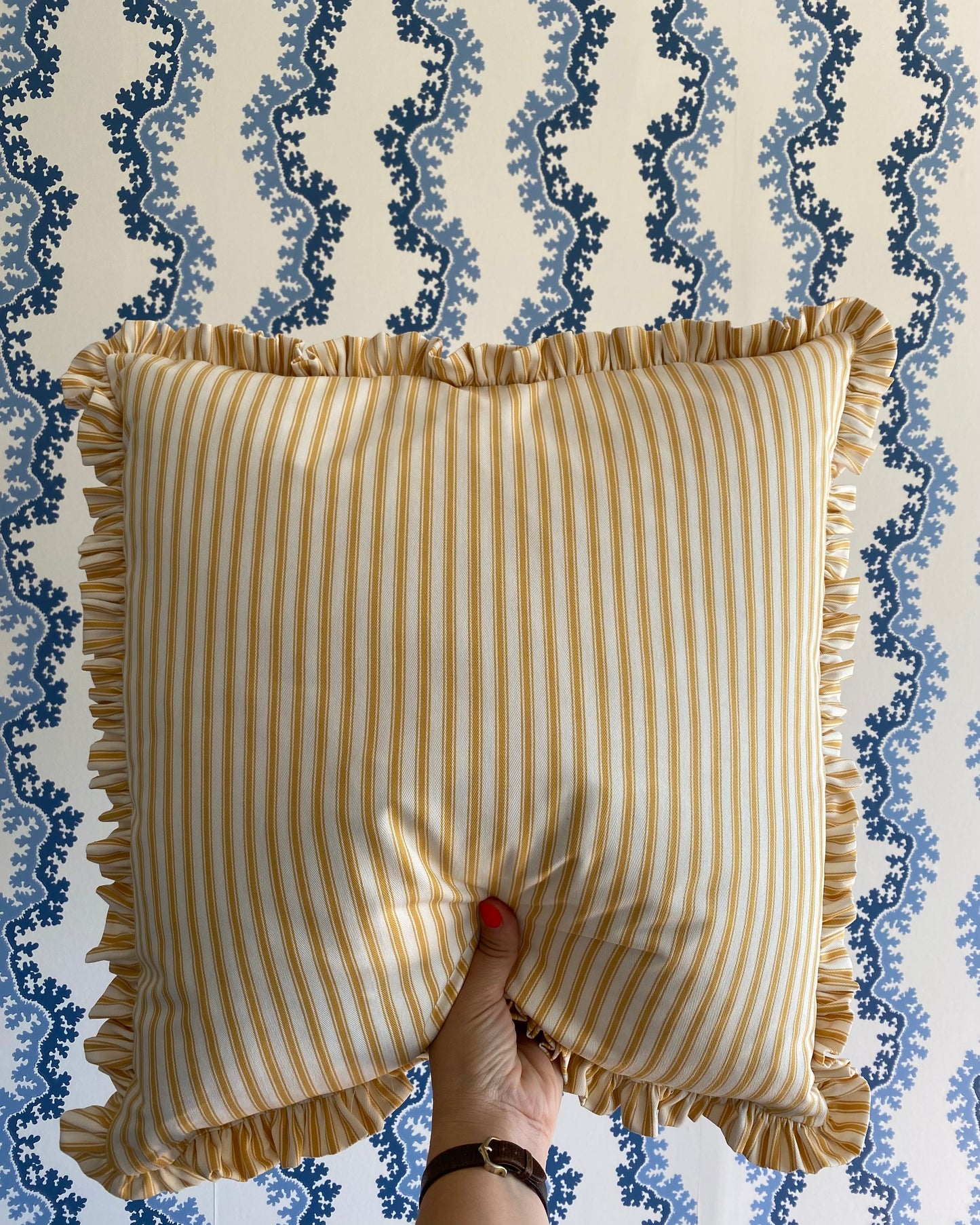 Yellow and White Stripes + Matching Frill