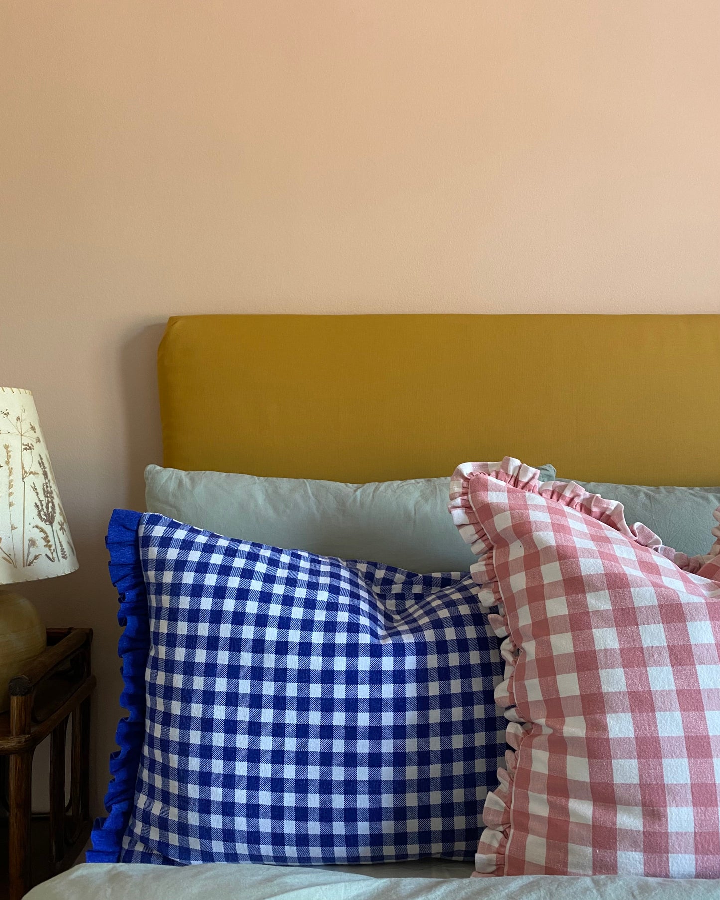Checked Pink and White + Matching Frill