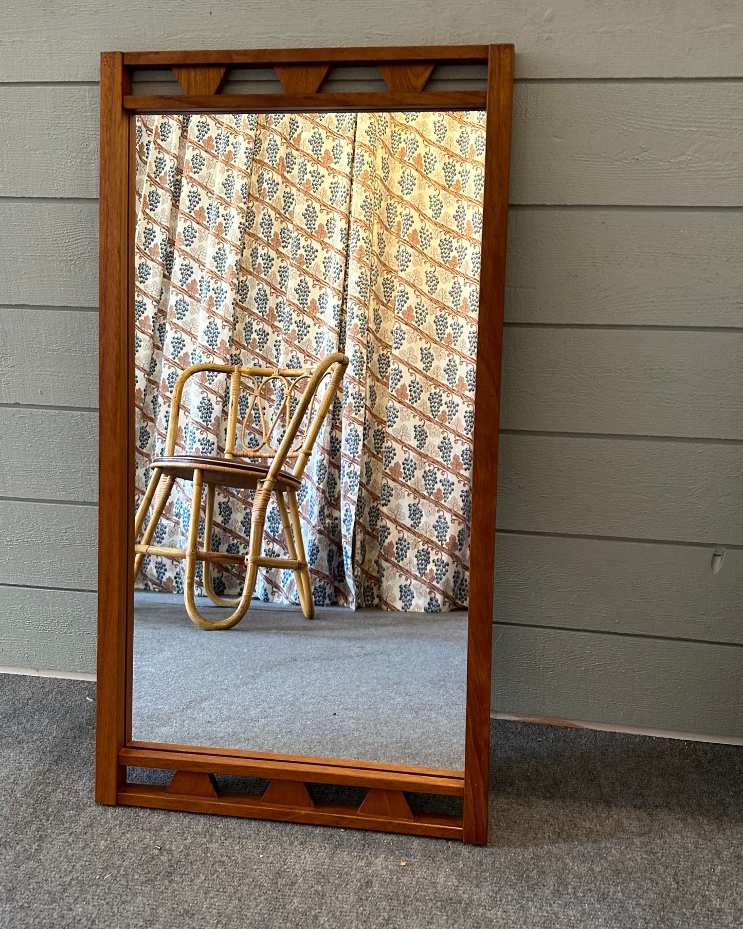 Mid-Century Teak Mirror