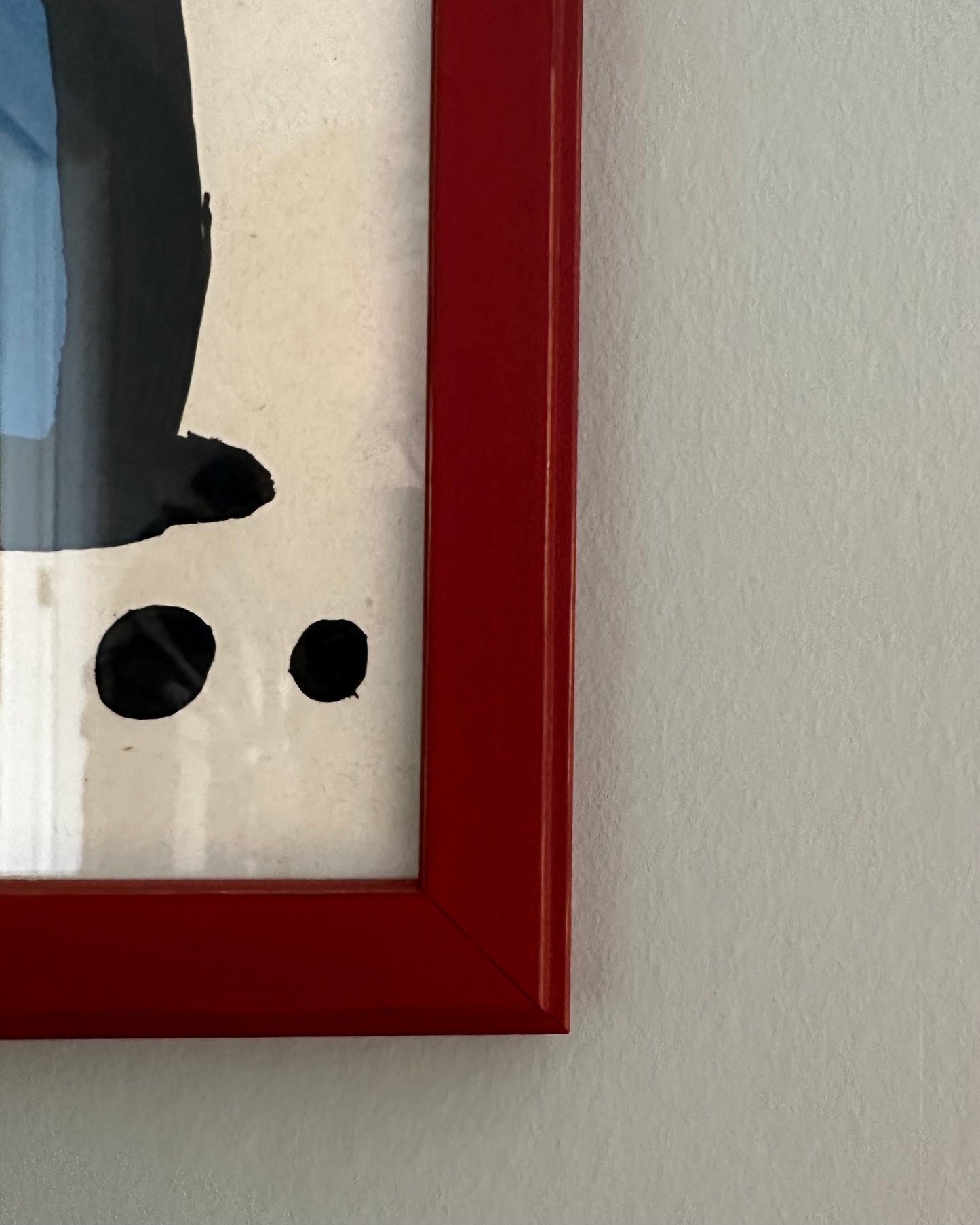 Framed Miró Exhibition Poster