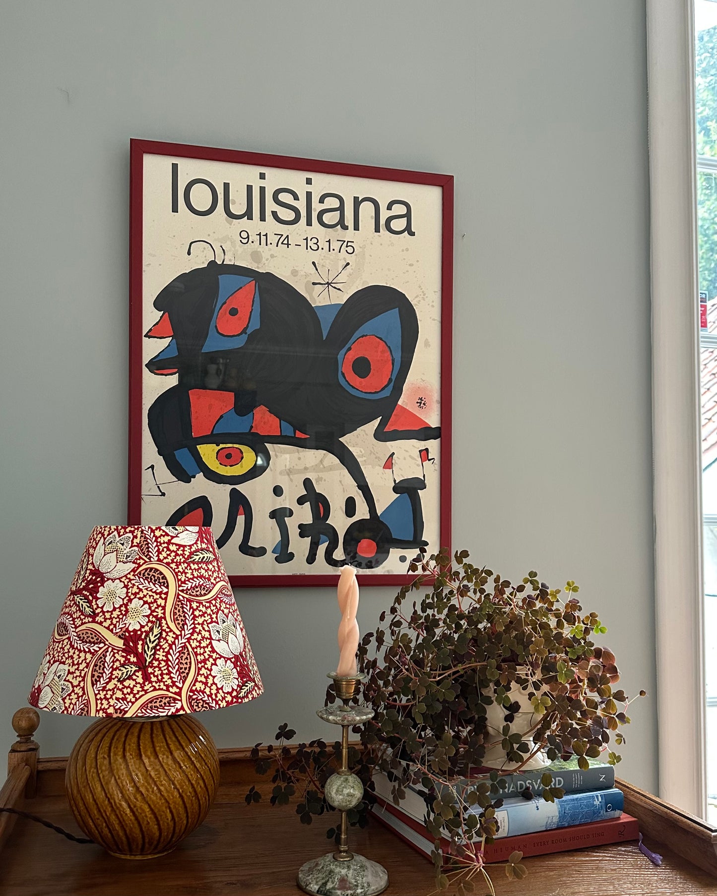 Framed Miró Exhibition Poster