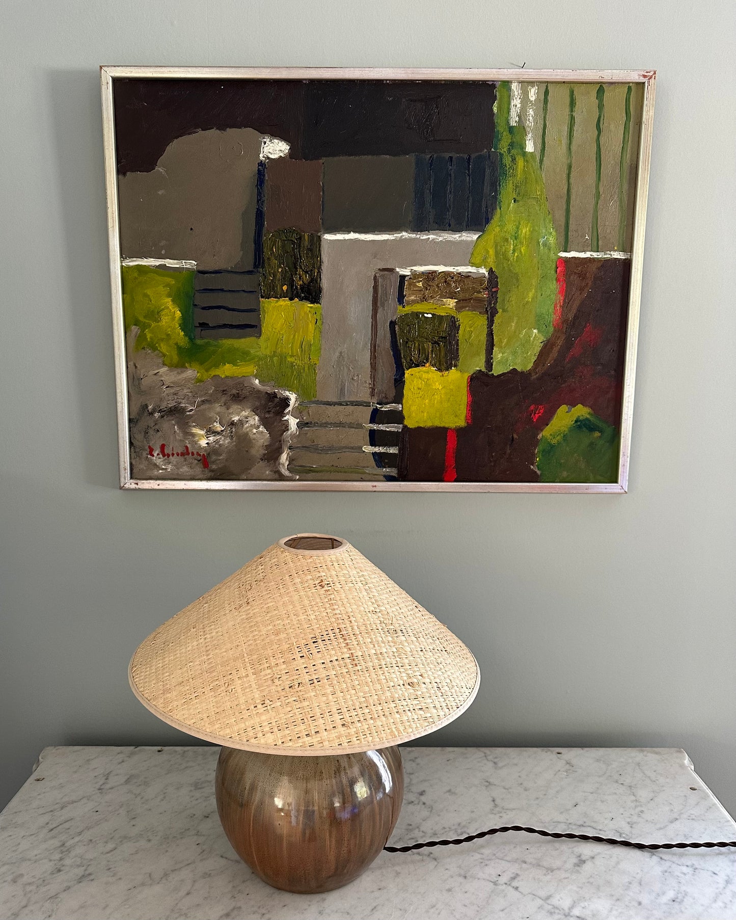 Brown Table Lamp