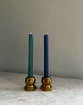 Load image into Gallery viewer, Pair of Heavy Brass Candle Holders