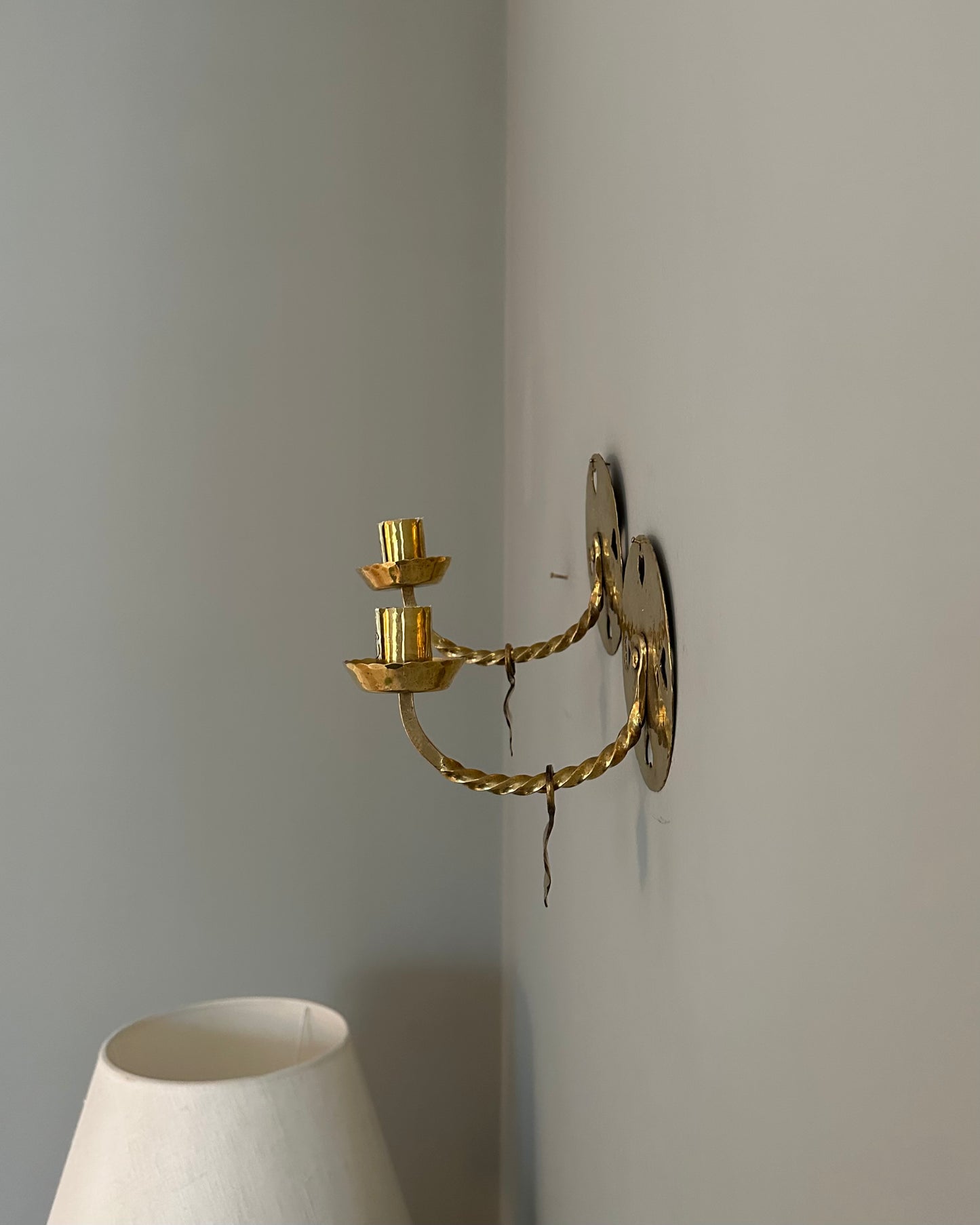 Pair of Brass Wall Sconces