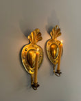 Load image into Gallery viewer, Pair of Brass Wall Sconces