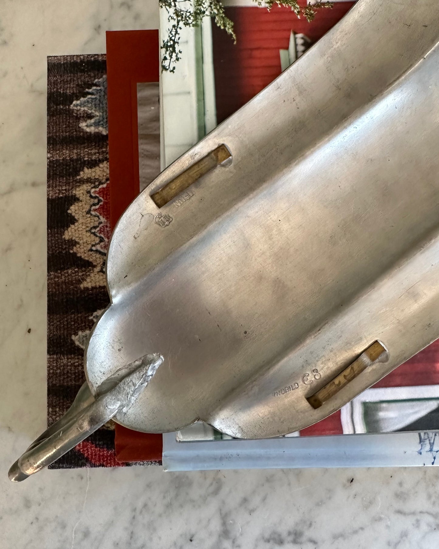 Pair of Pewter Wall Sconces