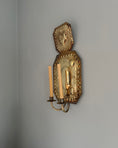 Load image into Gallery viewer, Large brass wall sconce
