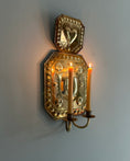 Load image into Gallery viewer, Large brass wall sconce