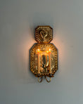 Load image into Gallery viewer, Large brass wall sconce