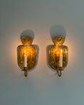 Load image into Gallery viewer, Pair of Brass Wall Sconces