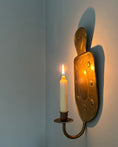 Load image into Gallery viewer, Pair of Brass Wall Sconces