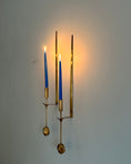 Load image into Gallery viewer, Pierre Forsell Brass Wall Candle Holders for Skultuna