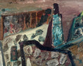 Load image into Gallery viewer, Mid-century Abstract Oil Painting