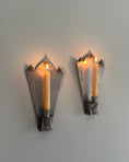 Load image into Gallery viewer, Pair of Pewter Wall Sconces