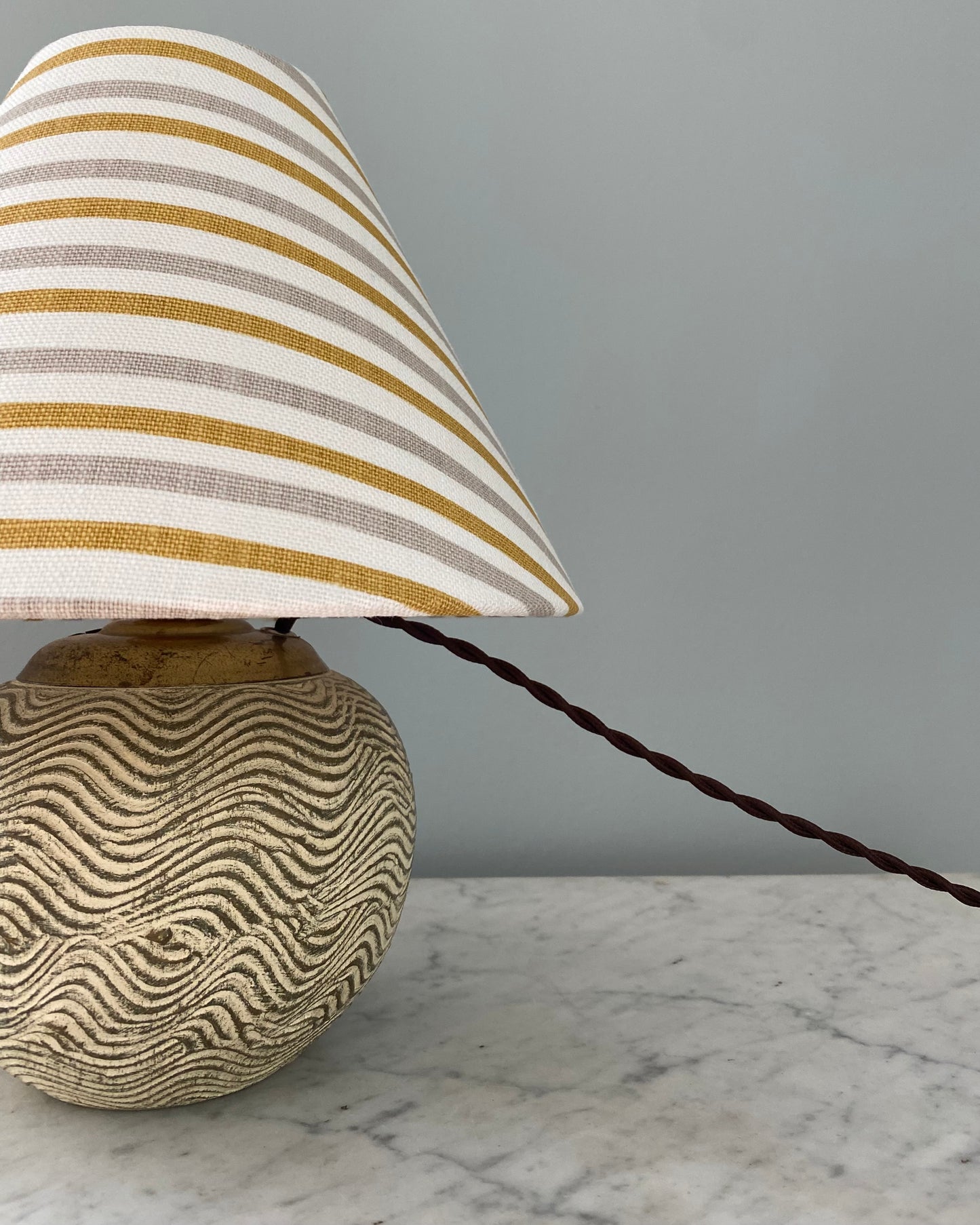 Vintage table lamp with shade from Cathy Nordström