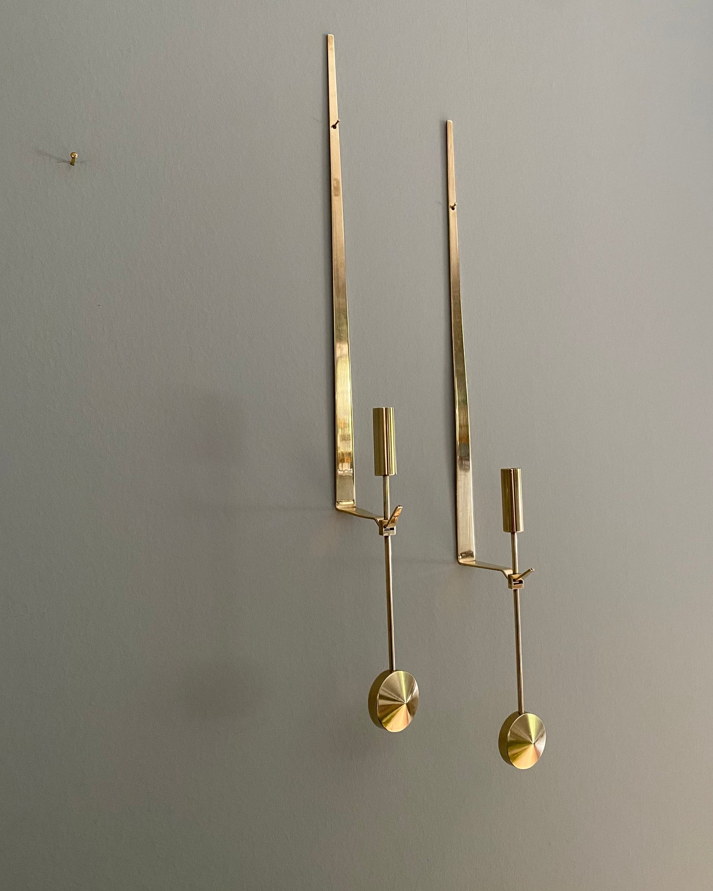 Brass wall sconces - Pierre Forsell for Skultuna
