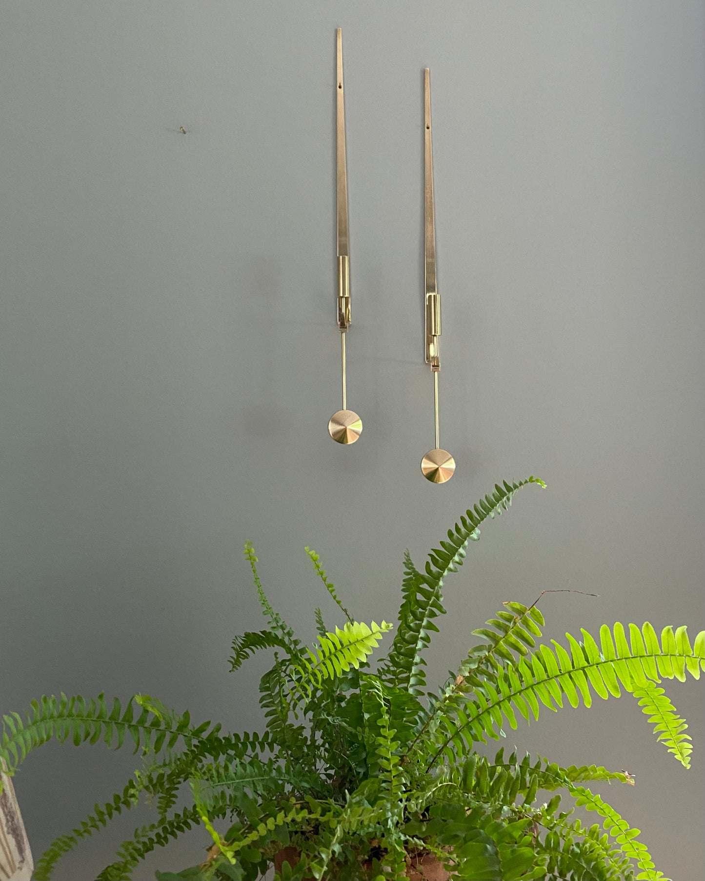 Brass wall sconces - Pierre Forsell for Skultuna