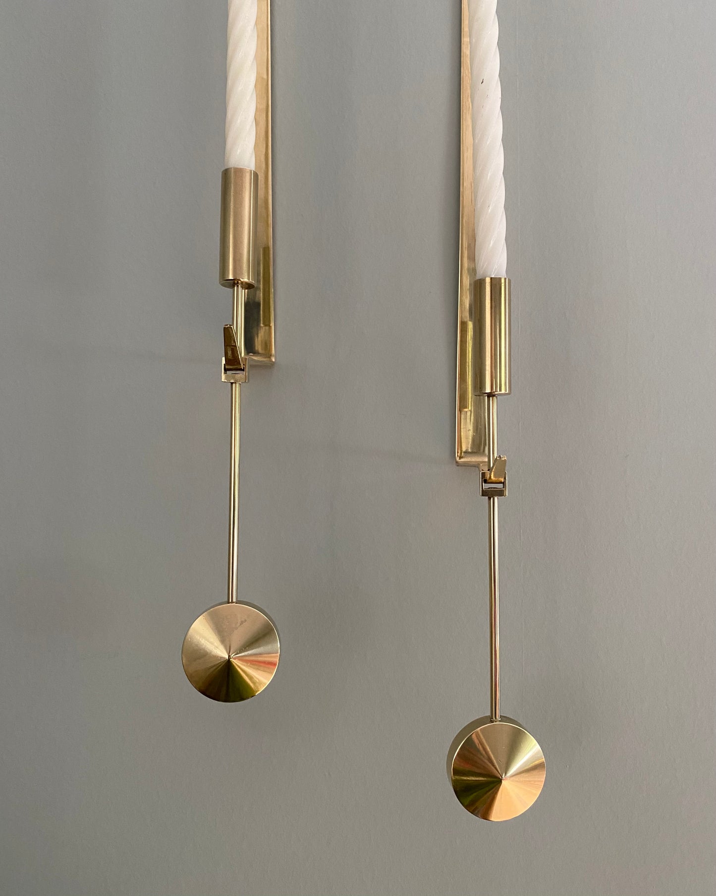 Brass wall sconces - Pierre Forsell for Skultuna