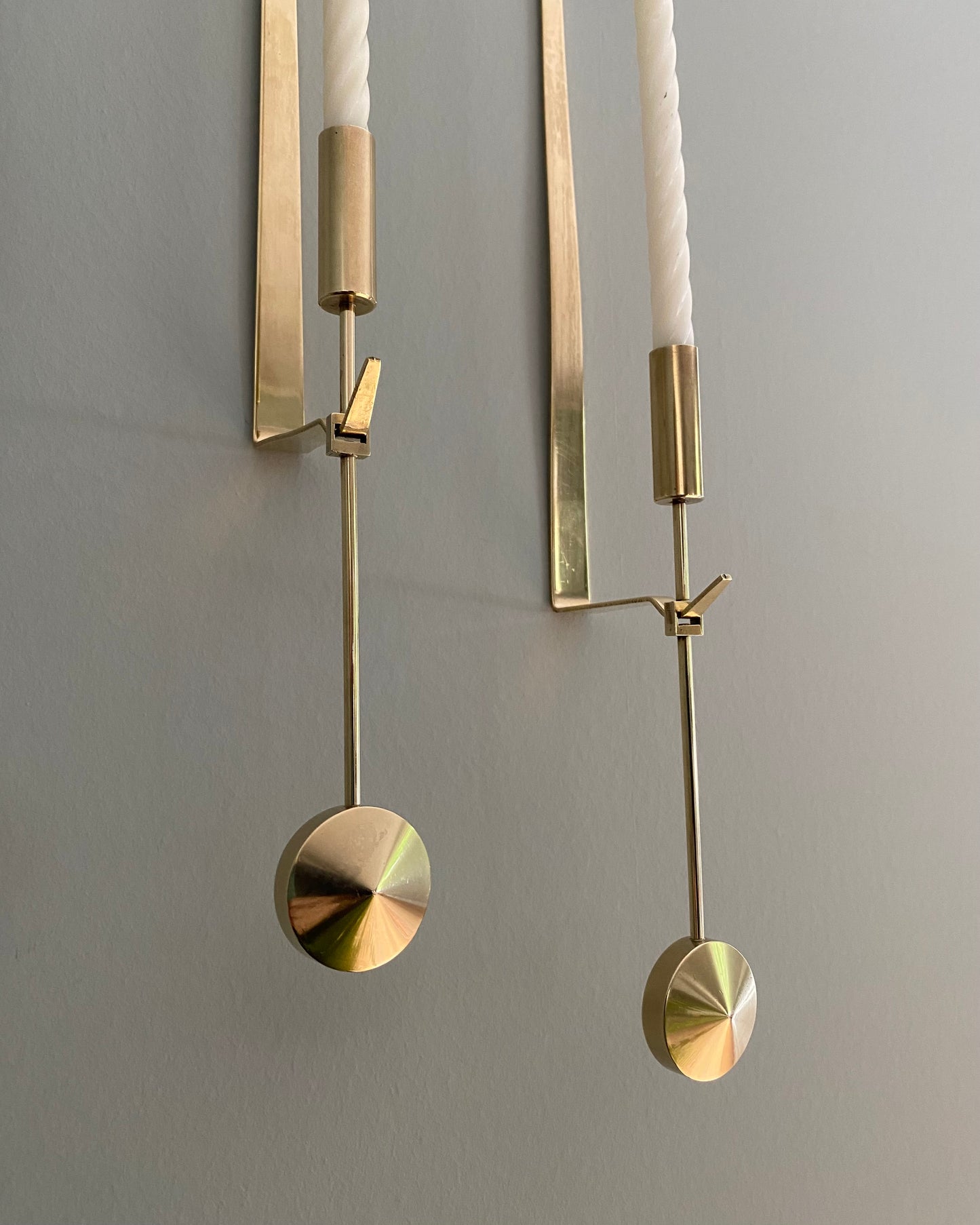 Brass wall sconces - Pierre Forsell for Skultuna