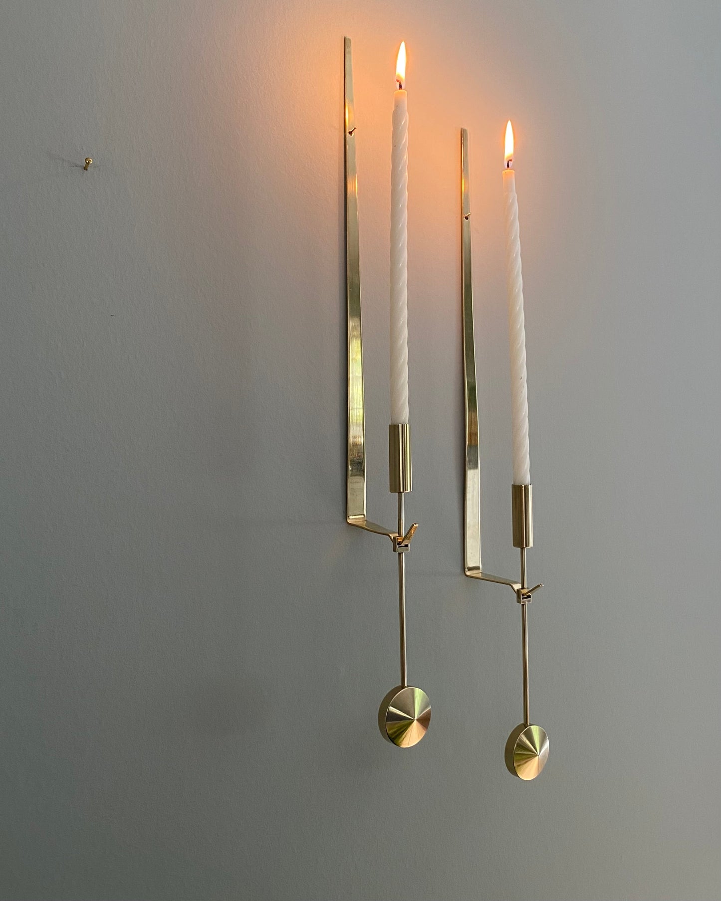 Brass wall sconces - Pierre Forsell for Skultuna