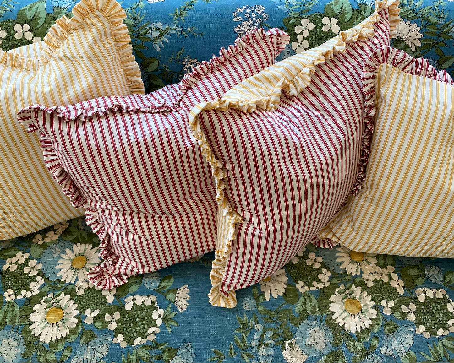 Yellow and White Stripes + Matching Frill