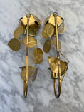 Load image into Gallery viewer, Brass wall candle holders