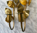 Load image into Gallery viewer, Brass wall candle holders