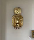 Load image into Gallery viewer, Large brass wall sconce