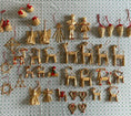 Load image into Gallery viewer, A large set of Swedish Christmas straw decorations