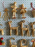 Load image into Gallery viewer, A large set of Swedish Christmas straw decorations