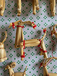 Load image into Gallery viewer, A large set of Swedish Christmas straw decorations