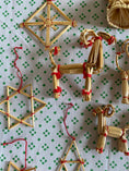 Load image into Gallery viewer, A large set of Swedish Christmas straw decorations
