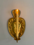 Load image into Gallery viewer, Pair of brass wall sconces