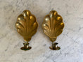 Load image into Gallery viewer, Pair of brass wall sconces