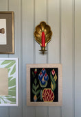 Load image into Gallery viewer, Pair of brass wall sconces