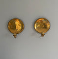 Load image into Gallery viewer, Pair of brass wall sconces