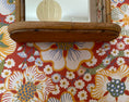 Load image into Gallery viewer, Vintage mirror with rattan shelf