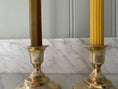 Load image into Gallery viewer, Pair of brass candle holders