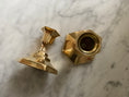 Load image into Gallery viewer, Pair of brass candle holders