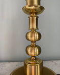 Load image into Gallery viewer, Pair of brass table lamps