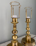 Load image into Gallery viewer, Pair of brass table lamps